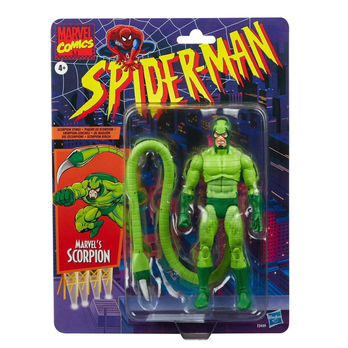 Spider-Man Retro Marvel Legends Scorpion Hasbro No Protector Case